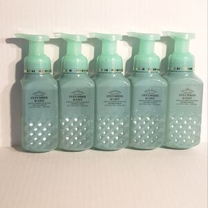 BBW CUCUMBER AND LILY GENTLE FOAMING HAND SOAP X5